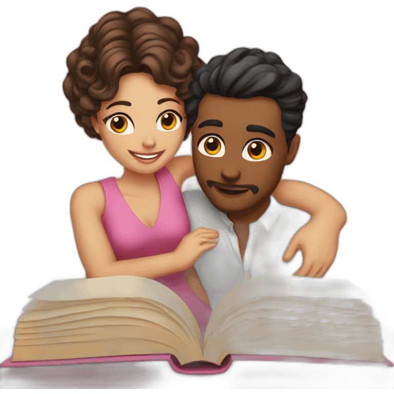 Romance book emoji