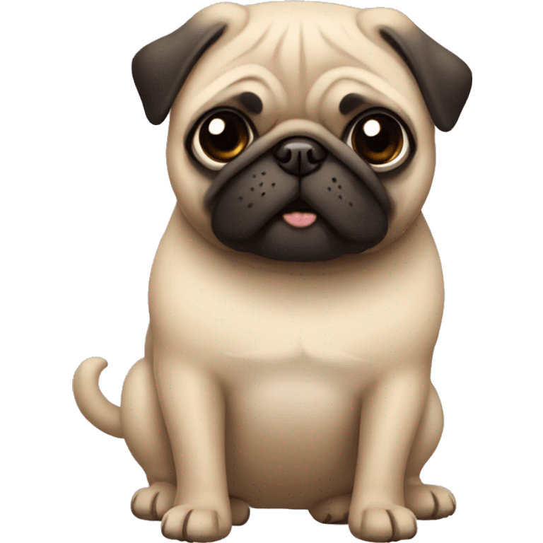 PUG HUGGING emoji