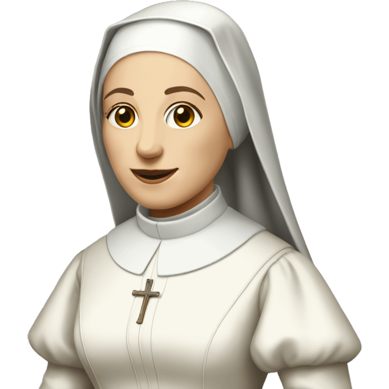 19th century english nun white dress emoji