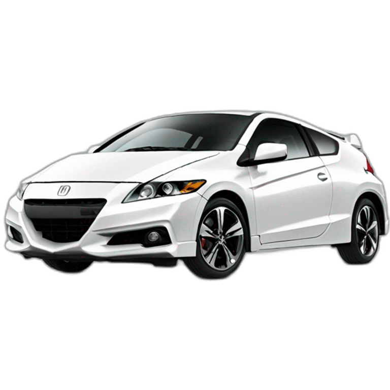 Honda crz with vroom vroom text emoji