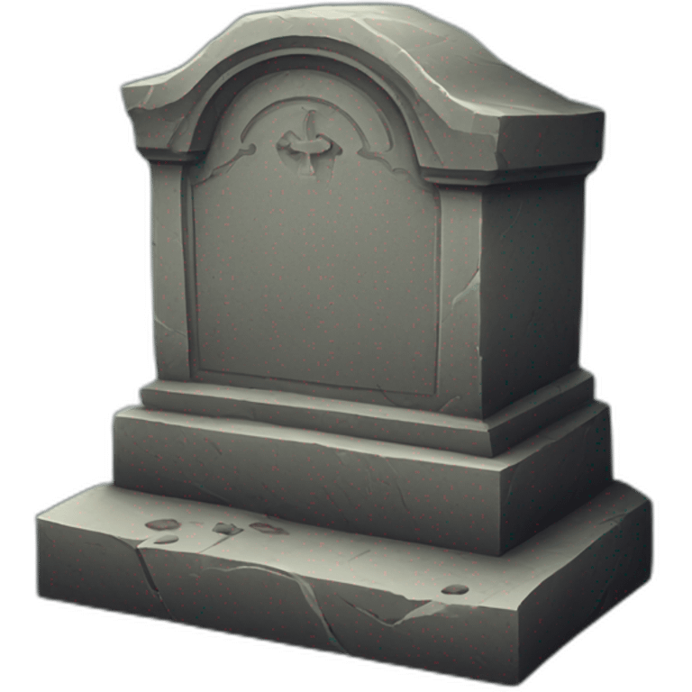 old grave stone emoji