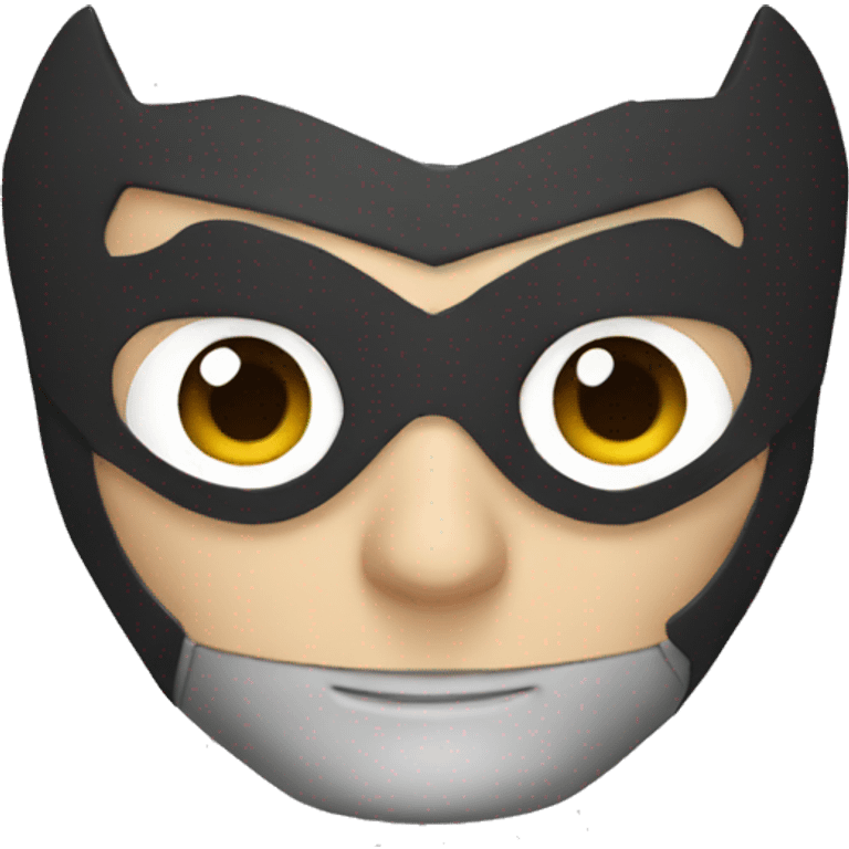 Superman with robin's mask emoji