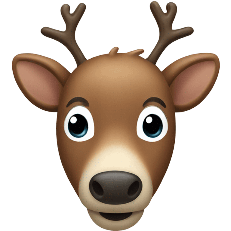 Reindeer’s face emoji