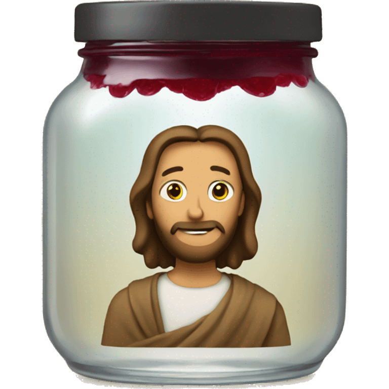 Jesus in a jar of jam emoji