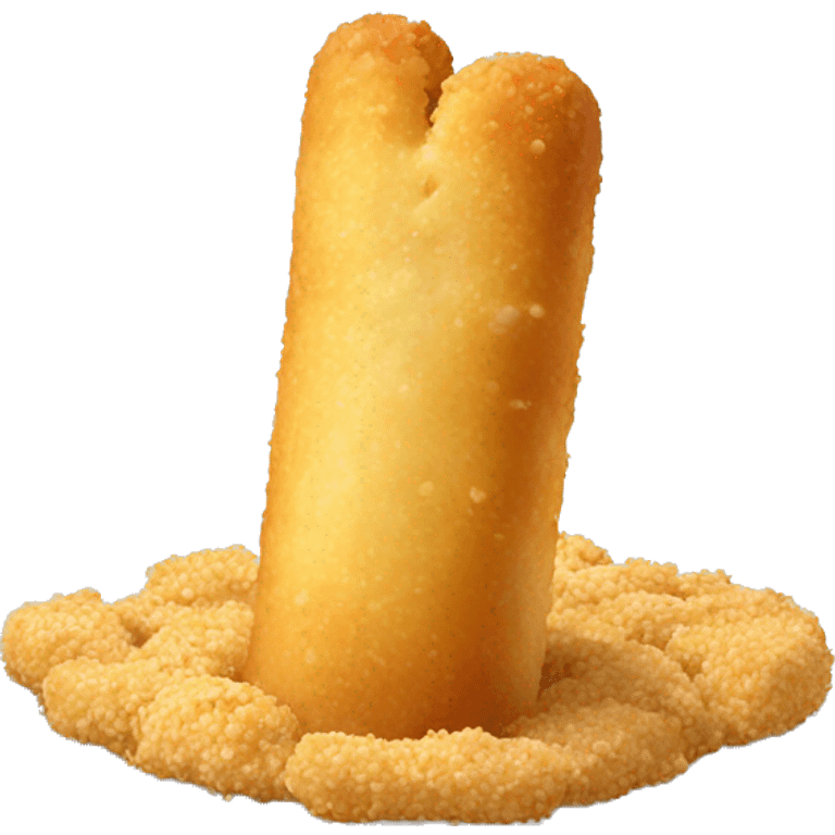 1 Mozzarella stick with crumbs emoji