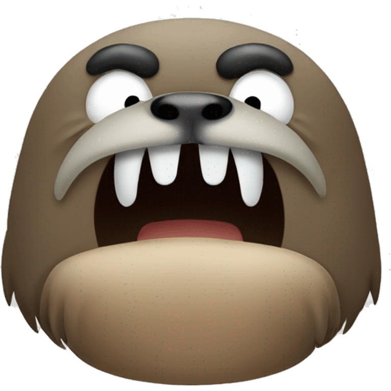 Angry walrus emoji