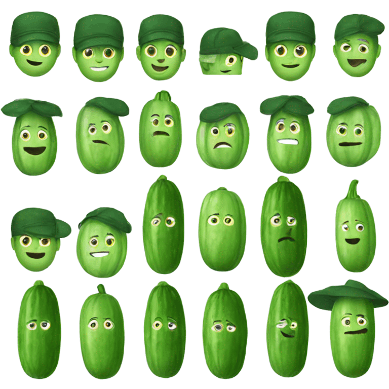 Cucumber hat emoji