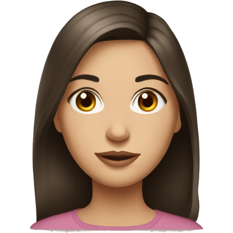 Russian girl brunette  emoji