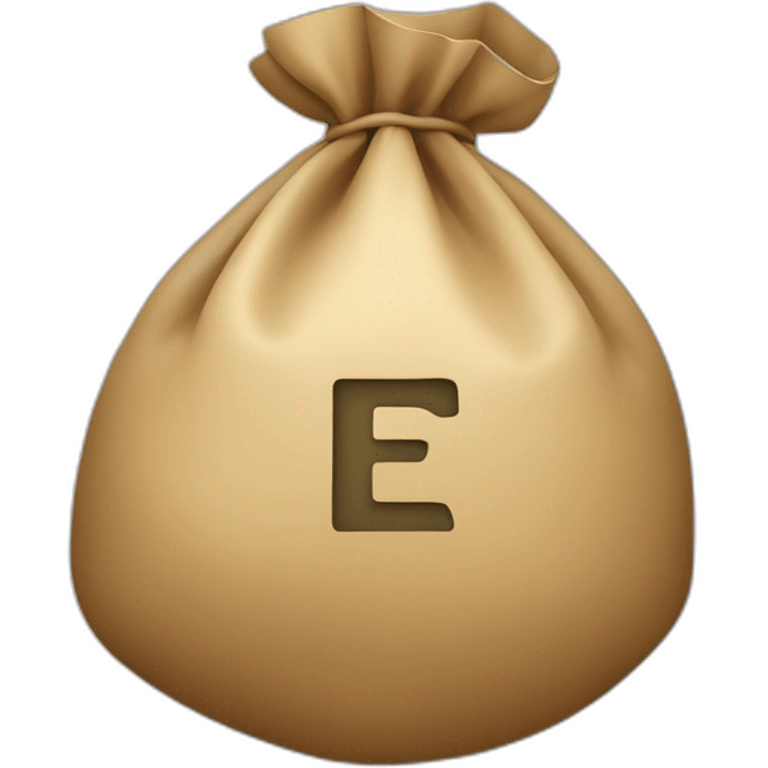 Money bag with letter ₸ in the center of the bag emoji