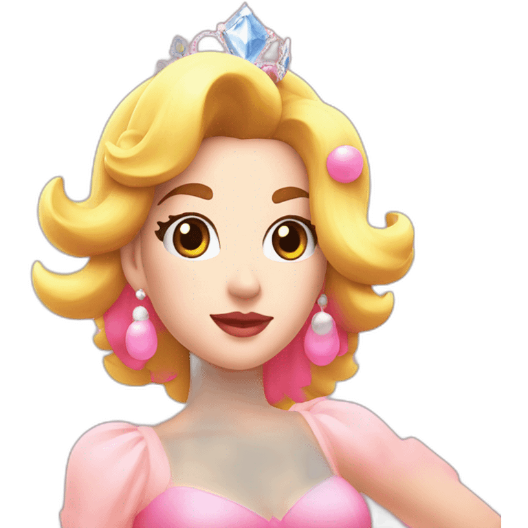 princess peach funky disco emoji