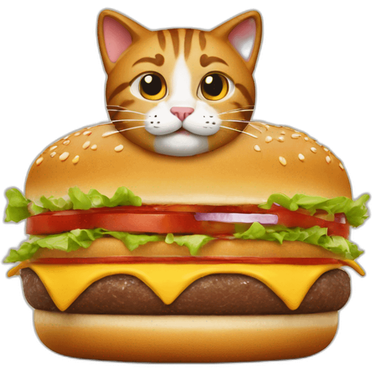 Cat Burger King emoji