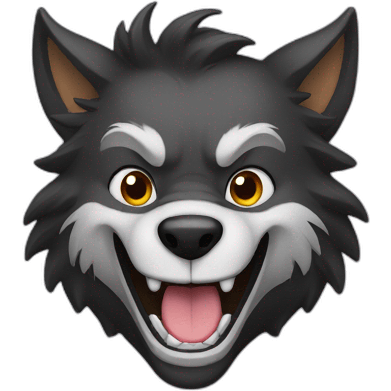 werewolf smiling emoji