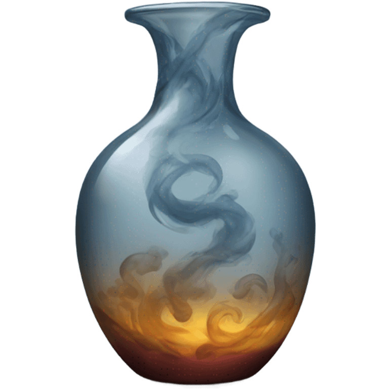 Glass vase with smoke  emoji