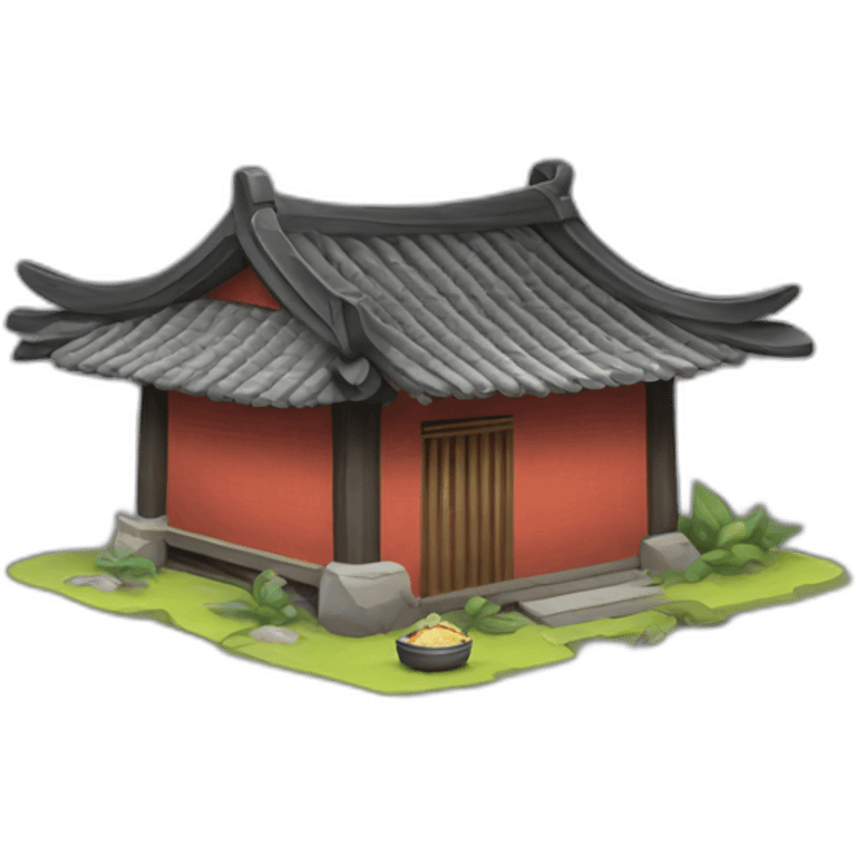 Chinese-style hut emoji