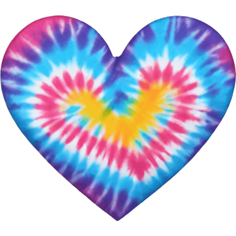 Tye dye heart emoji