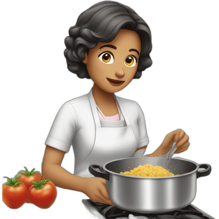 Mujer cocinando emoji