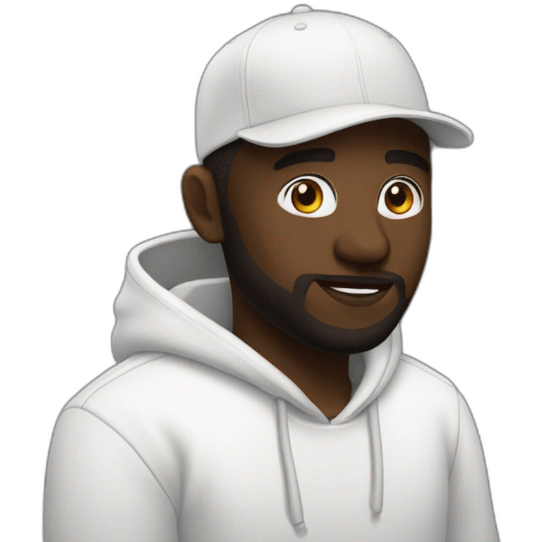 Damso avec la peau blanche emoji