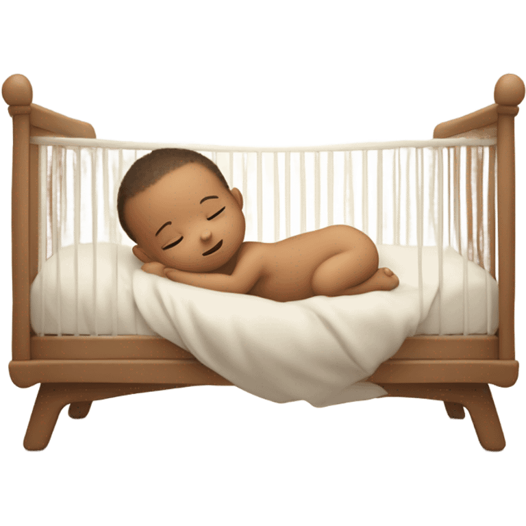 Baby in a crib  emoji