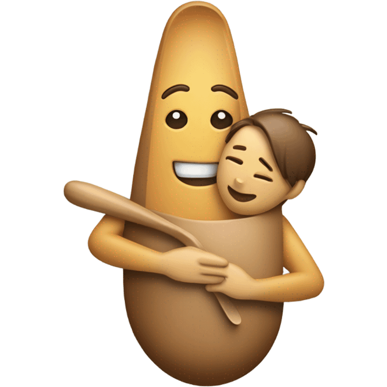 Giant spooning with someone emoji