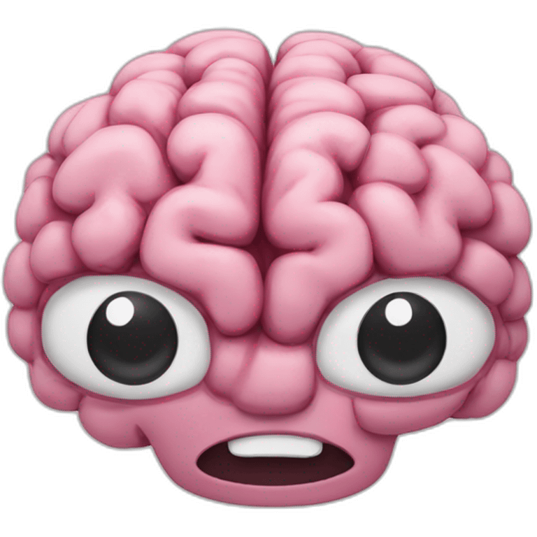 CEREBRO ANIMADO EJERCITANDO CON PESAS emoji