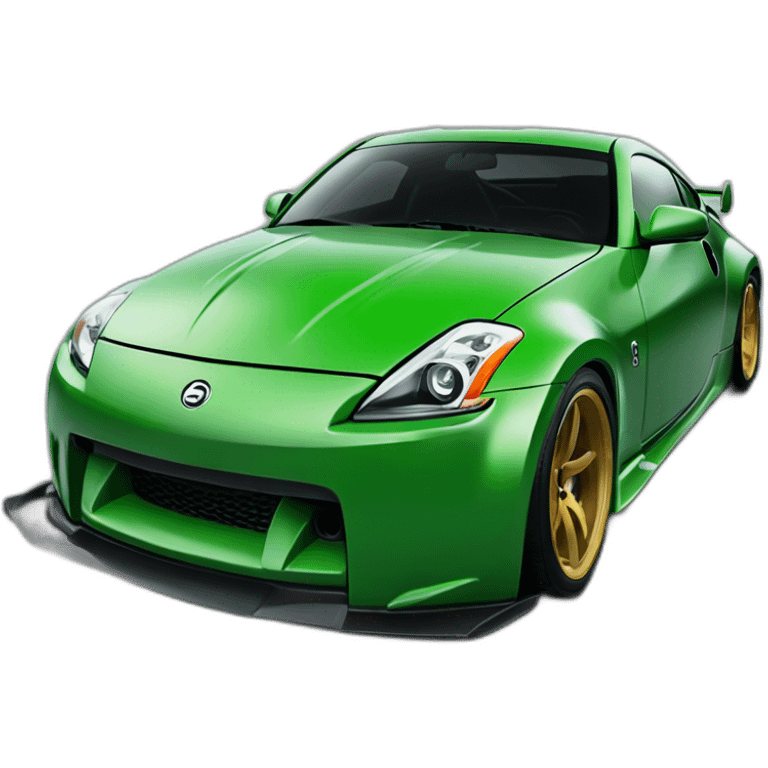 350z green drift and Dodge emoji