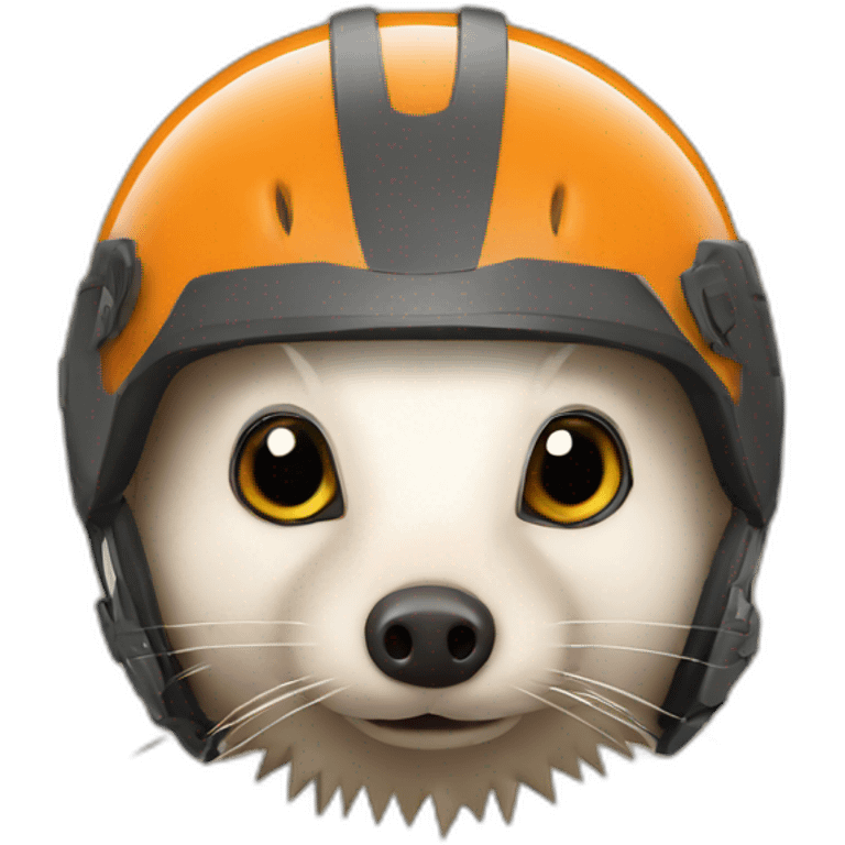 Hedgehog in the helmet emoji