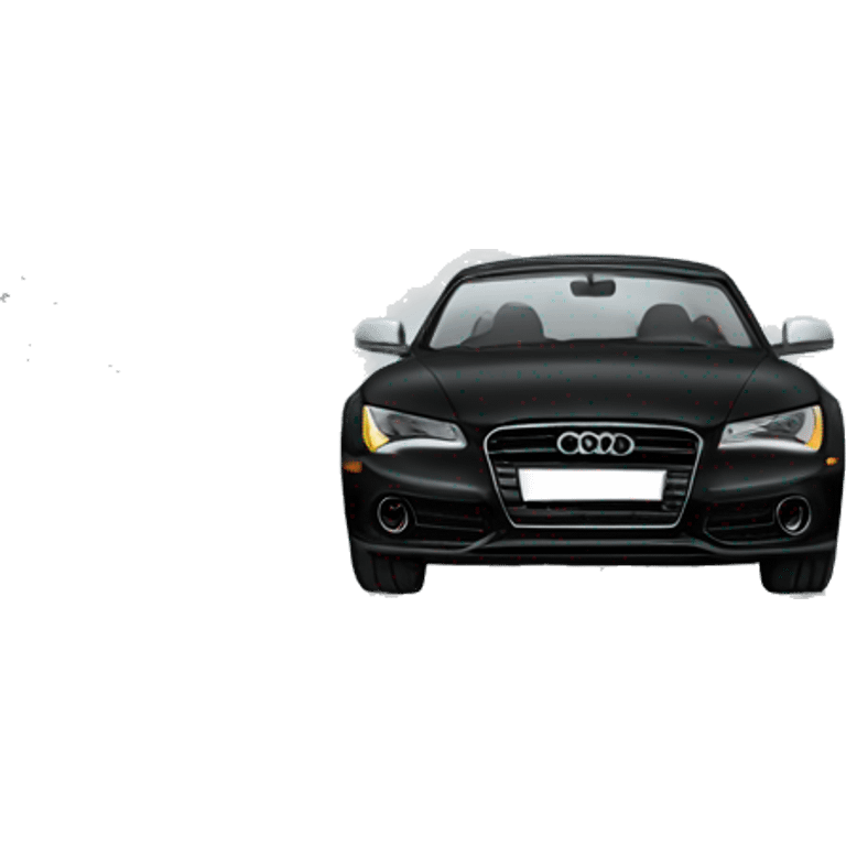 Black Audi car emoji