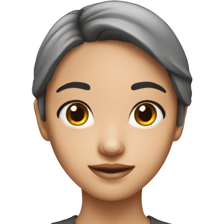 Pretty Asian beautiful girl emoji