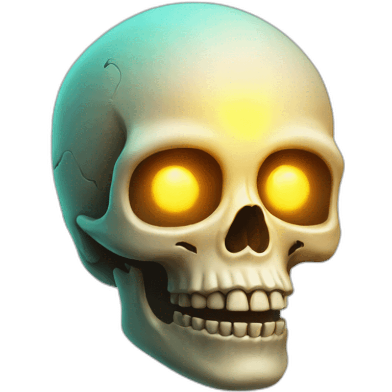 glowing skull emoji