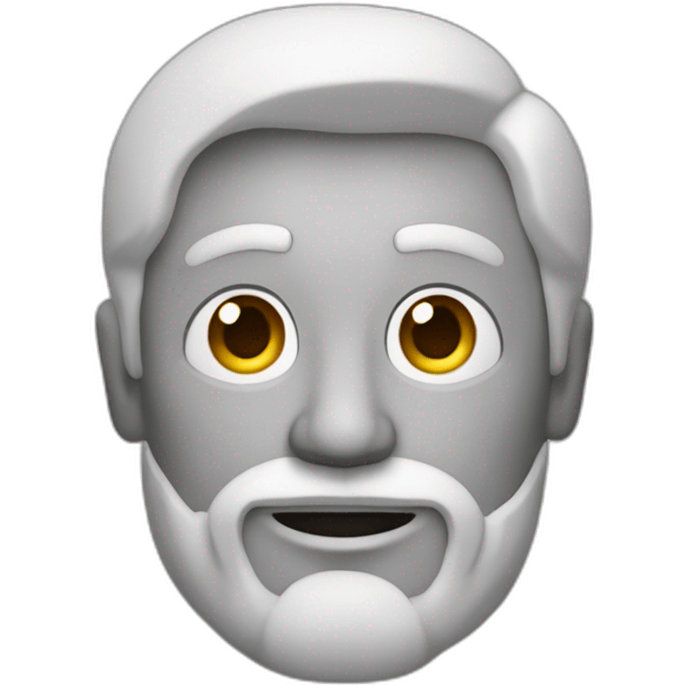 hombre con lente sin cabell bara e anteojos emoji