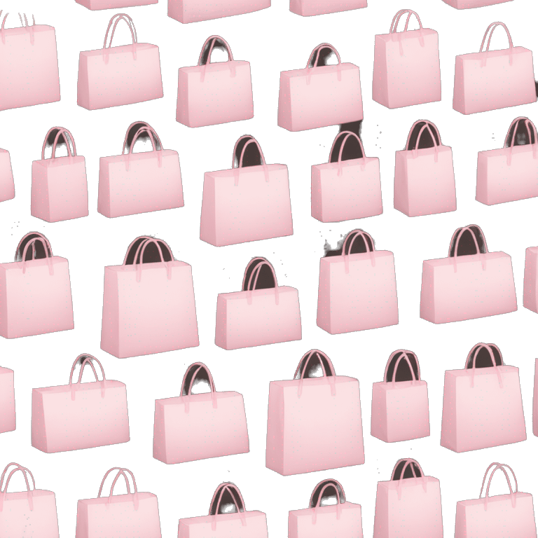 Pale Pink shopping bags emoji