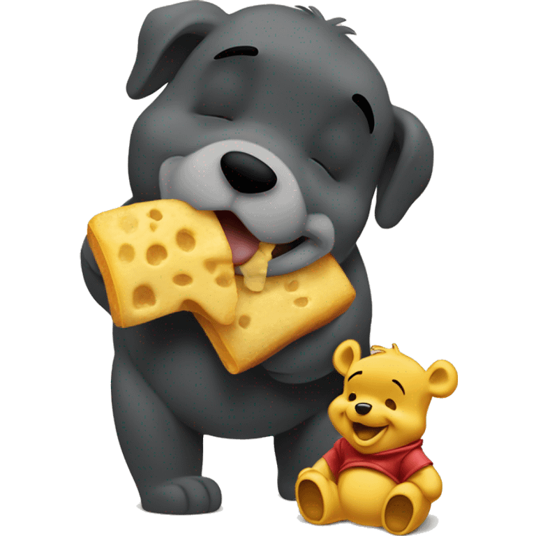 winnie the pooh eating  emoji