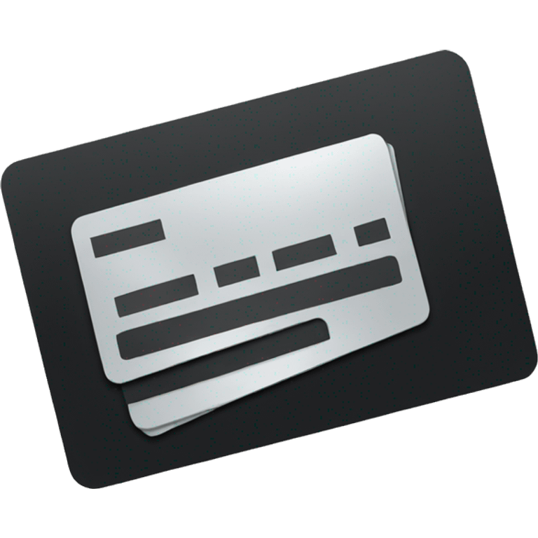 Black credit card emoji