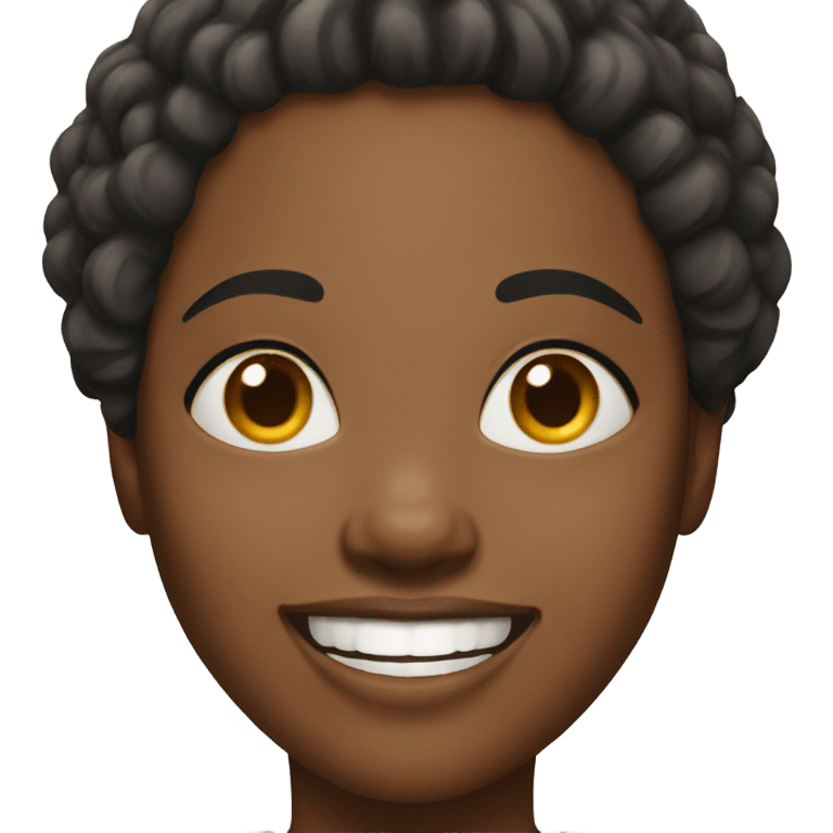 Happy black woman  emoji