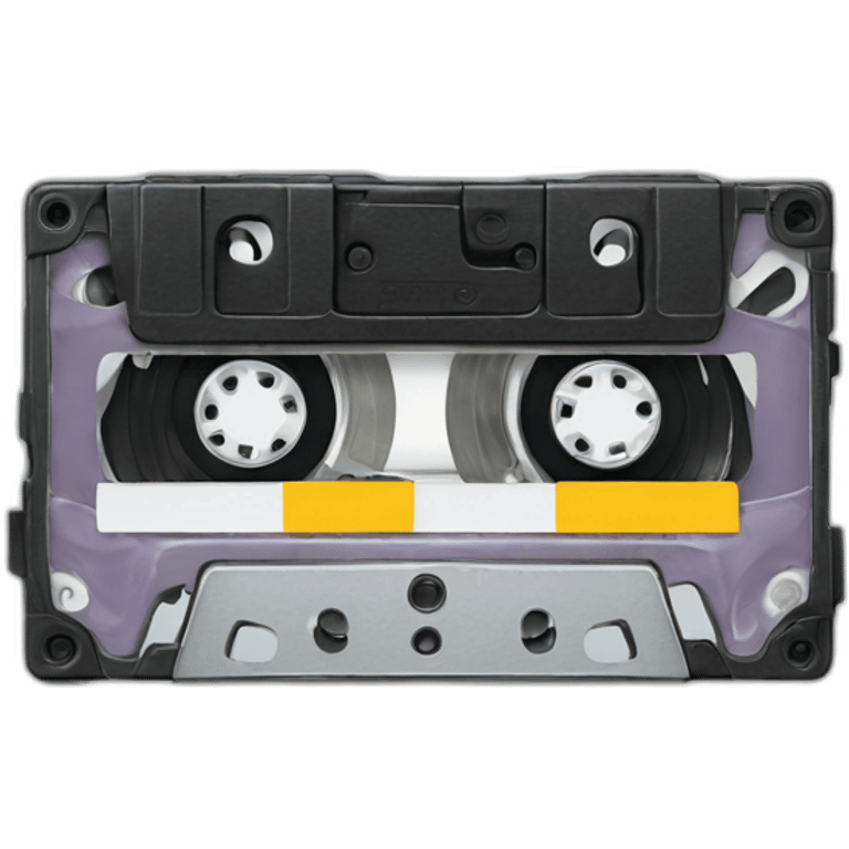 Broken cassette tape emoji