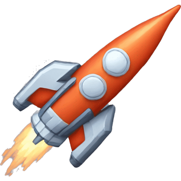 Pixelart rocket emoji