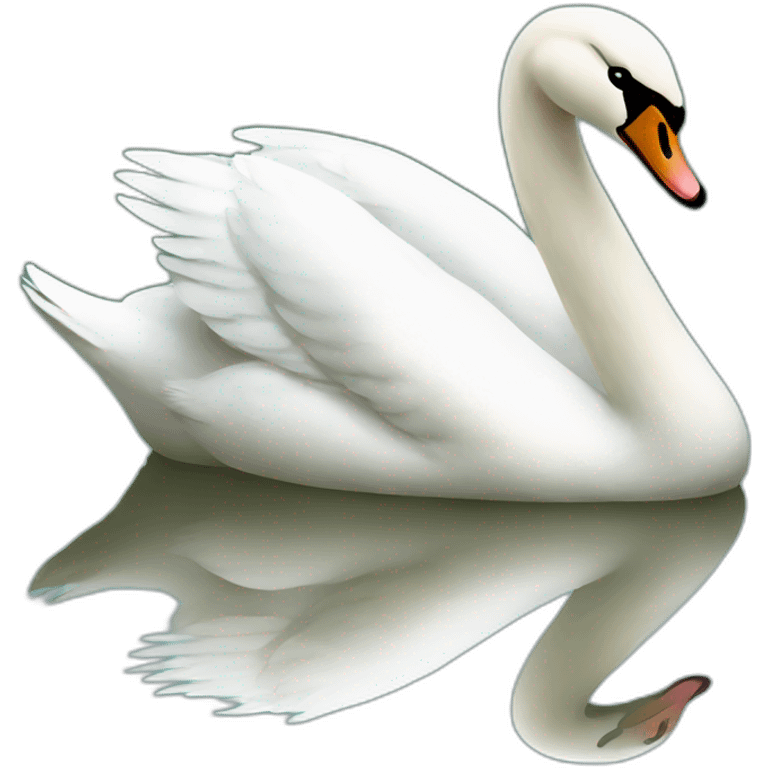 swan in the pond  emoji