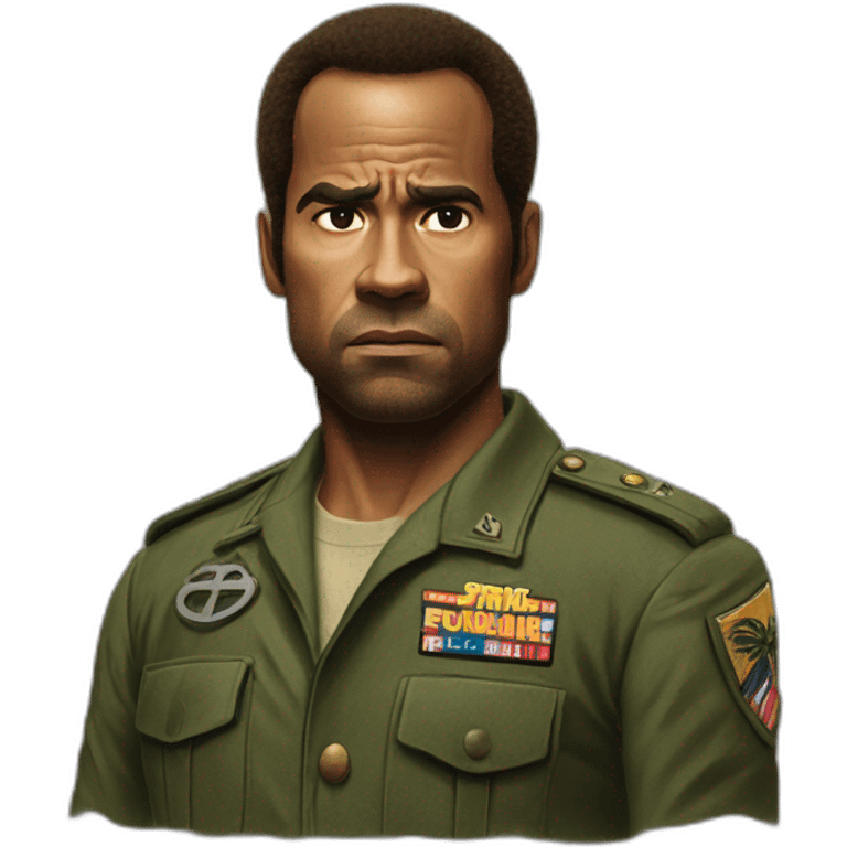 frowning kirk from tropic thunder emoji