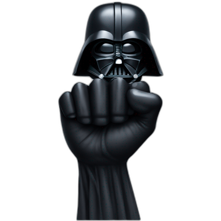 darth vader hand showing muscle emoji