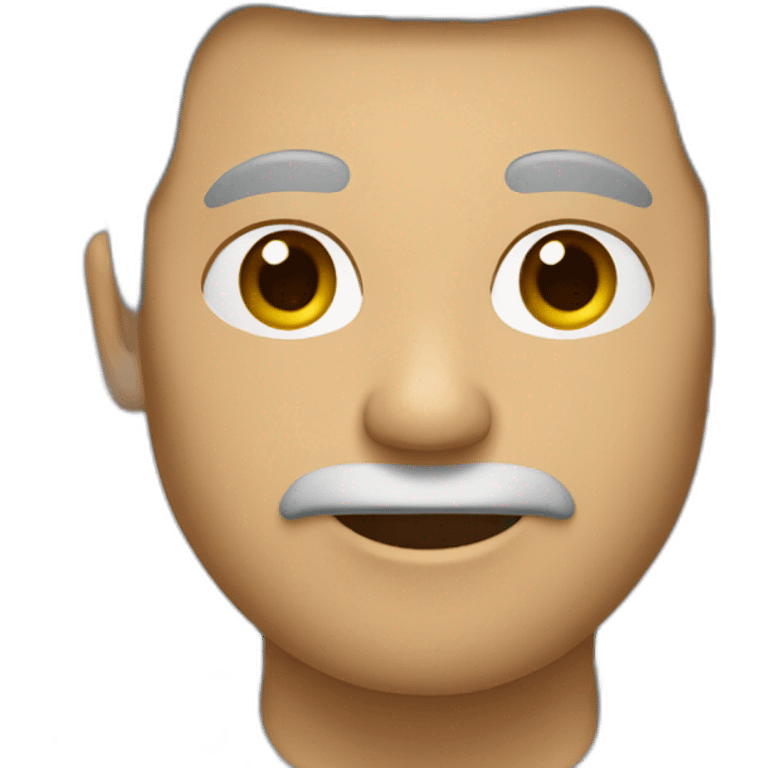 Un hombre blanco ,con el pelo rizo y castaño  emoji