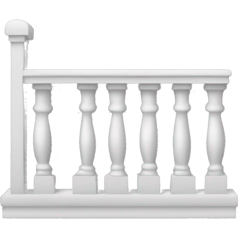 create an emoji in black and white representing a veranda(Balcony). Make it plain and simple without much detail. emoji