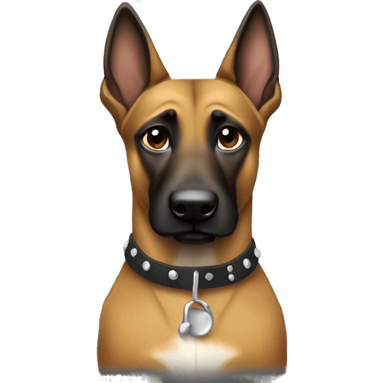 Malinois dog rockstar drum bass emoji