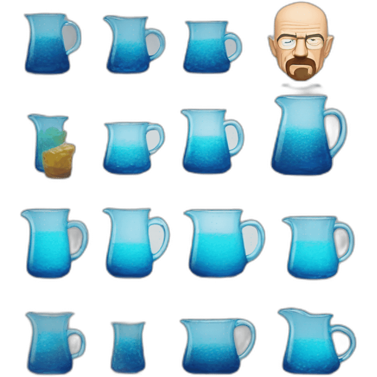 walter white making blue glass emoji