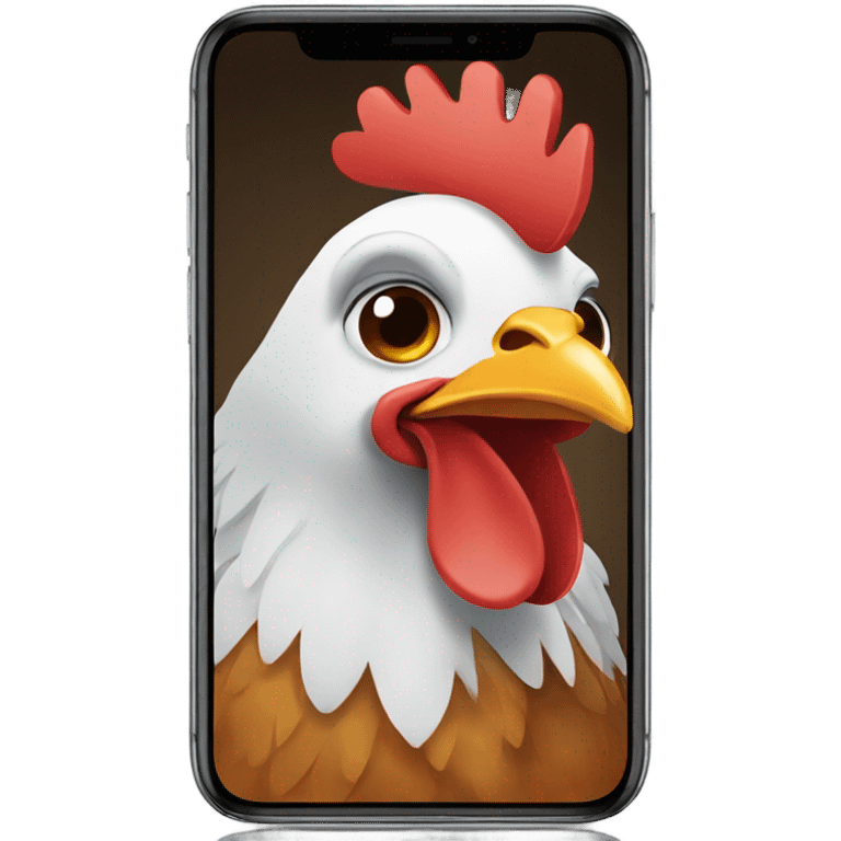 Chicken on FaceTime  emoji