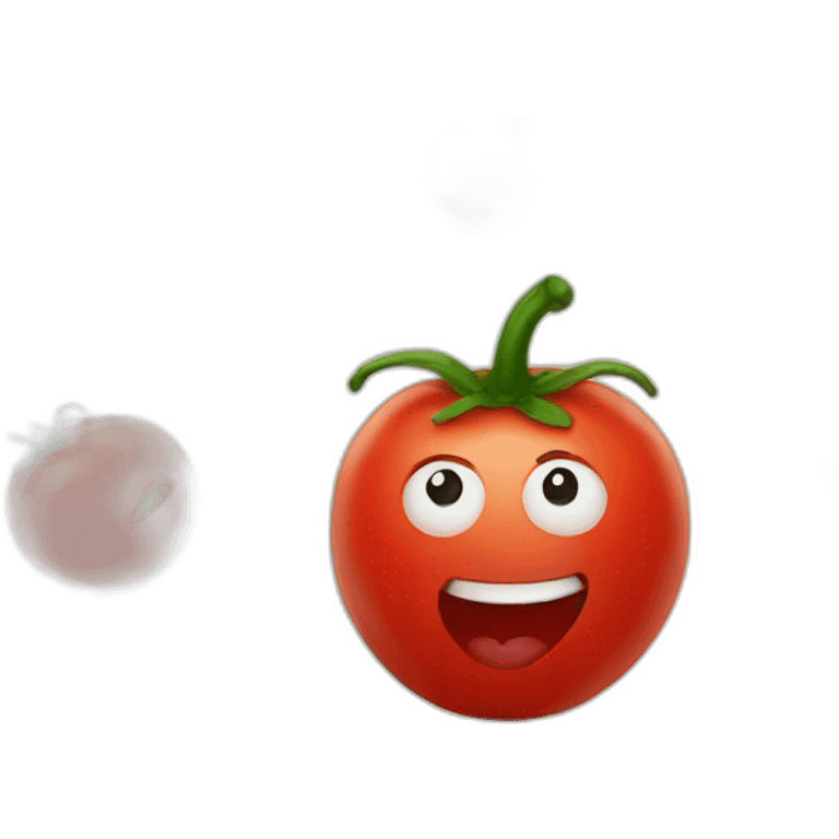 Smiling tomato emoji