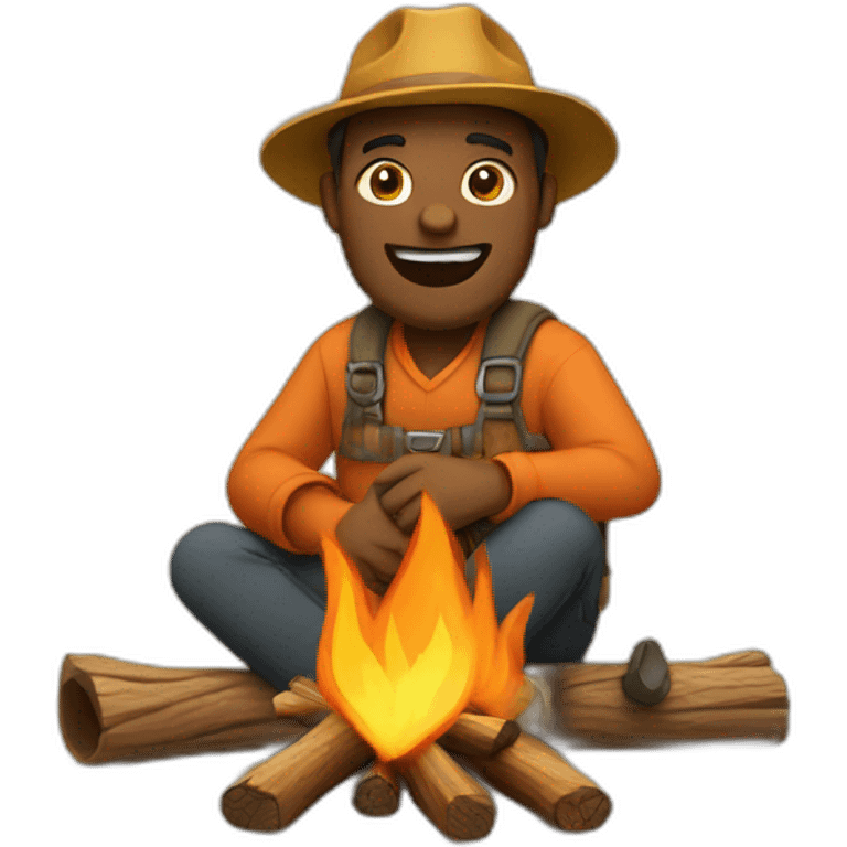 campfire man emoji