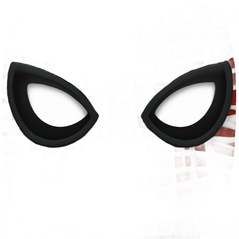 spiderman mask with eyes emoji