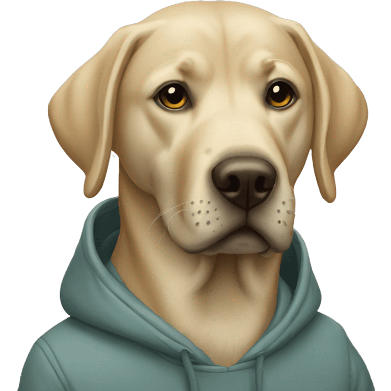 Labrador with a hoodie  emoji