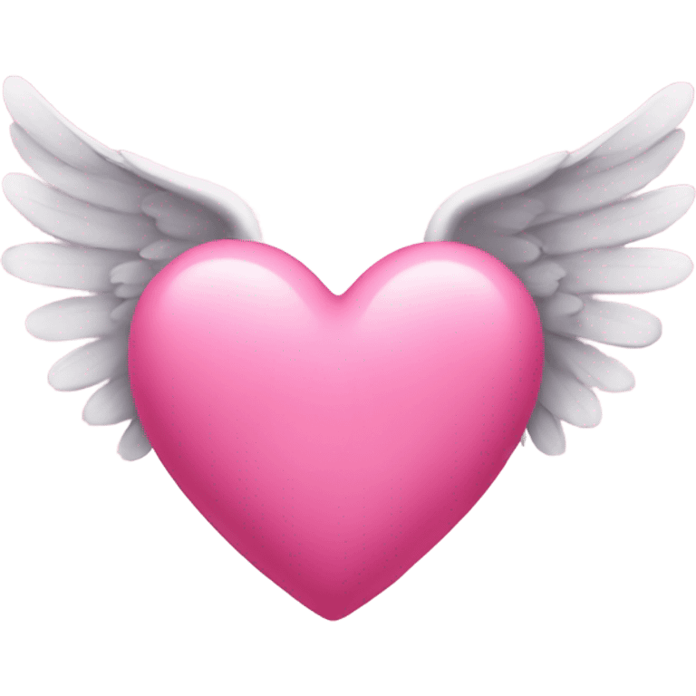 pink heart with wings  emoji