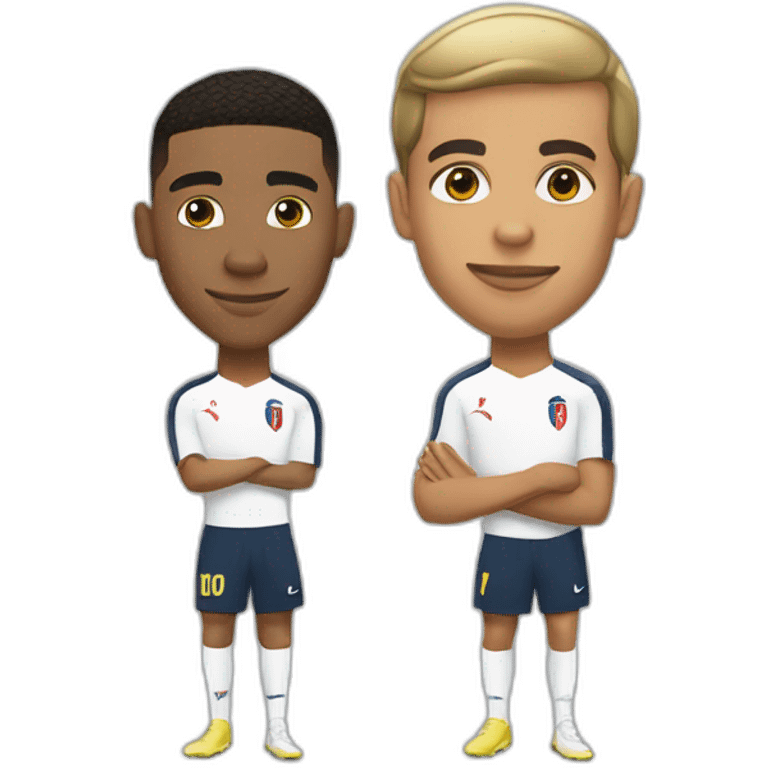 Mbappe embrasse hakimi emoji